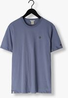 Blauwe CAST IRON T-shirt R-NECK REGULAR FIT HEAVY COTTON