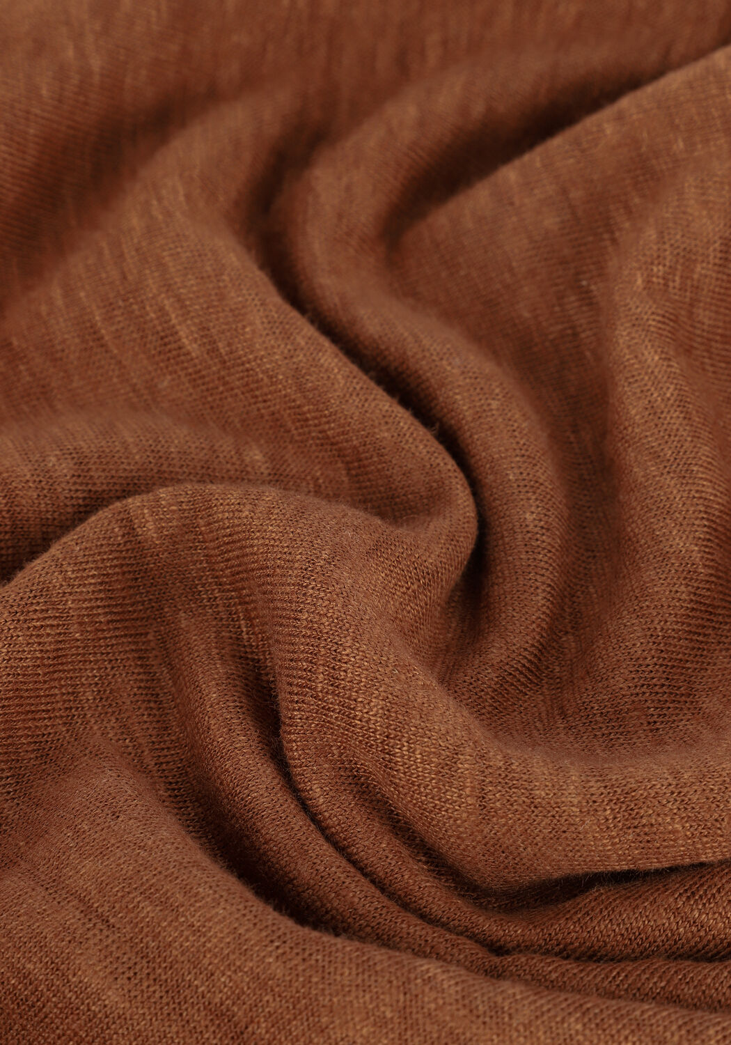 Bruine CAST IRON T-shirt SHORT SLEEVE R-NECK LINEN SLIM FIT - large