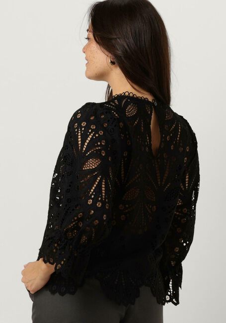 Zwarte NEO NOIR Blouses ADELA EMBROIDERY BLOUSE - large