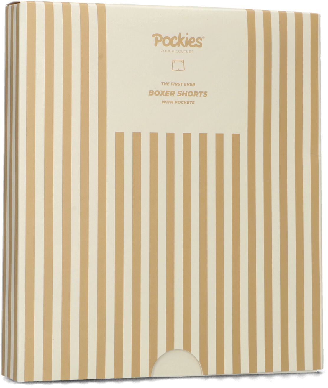 POCKIES Heren Boxershorts Striped Beige
