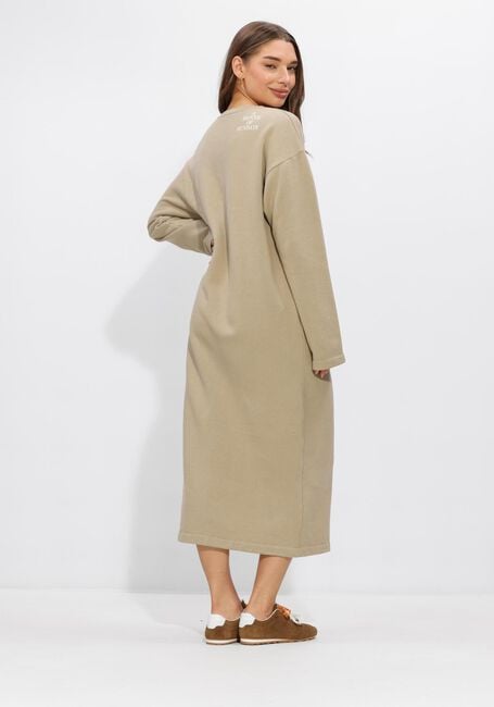 Bruine PENN & INK Midi jurk DRESS PRINT - large