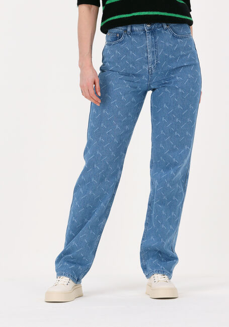Blauwe GESTUZ Mom jeans LUVINA HW JEANS - large