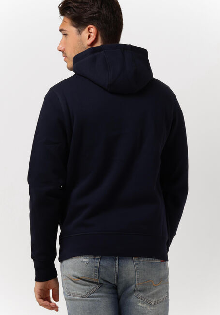 Donkerblauwe TOMMY HILFIGER Trui TOMMY LOGO HOODY - large