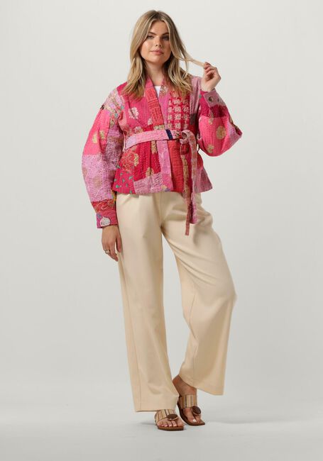 Roze SISSEL EDELBO Kimono AURORA EMBROIDERY PATCHWORK JACKET - large