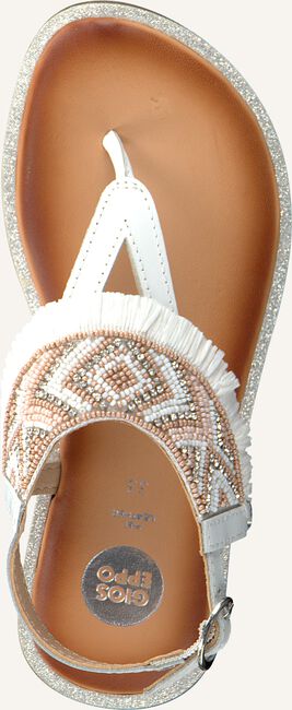 Witte GIOSEPPO Platte sandalen BERMUDAS Witte GIOSEPPO Platte sandalen BERMUDAS - large