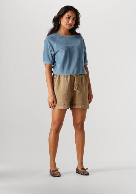 Blauwe BY-BAR Top NEVA SLUB TOP - large