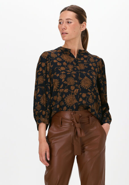 Zwarte BY-BAR Blouses RIKKI LS GOLDEN FLOWER BLOUSE - large