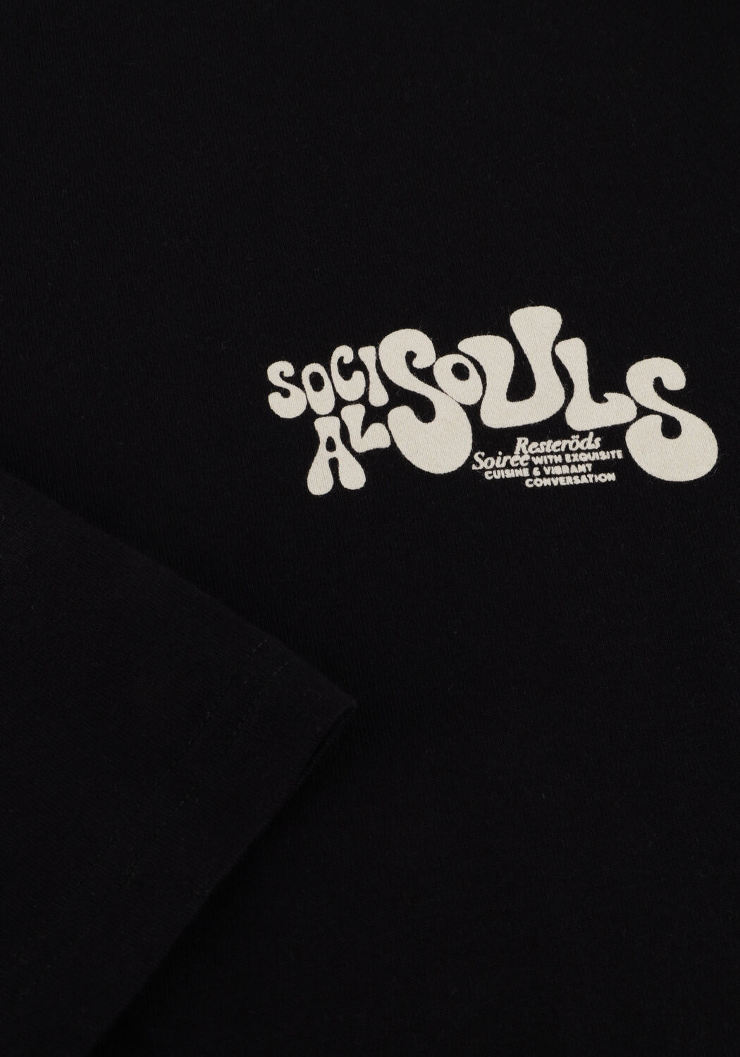 Zwarte RESTER&Ouml;DS T-shirt TAS CHEST PRINT - large