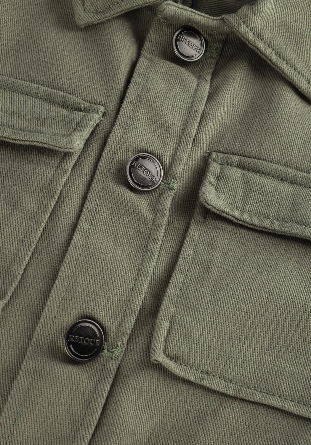 Groene RETOUR Casual overhemd JURGEN - large