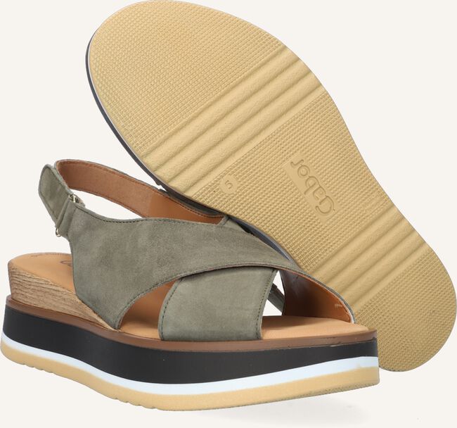 Groene GABOR Platte sandalen 683 Groene GABOR Platte sandalen 683 - large