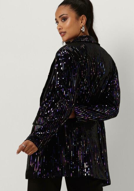 Zwarte Y.A.S. Blazer YASELIVA SEQUIN LS LONG BLAZER - large