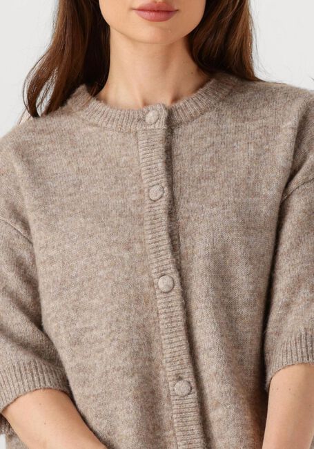 Beige EDITED Vest OLINE WOOL KNIT T-SHIRT - large