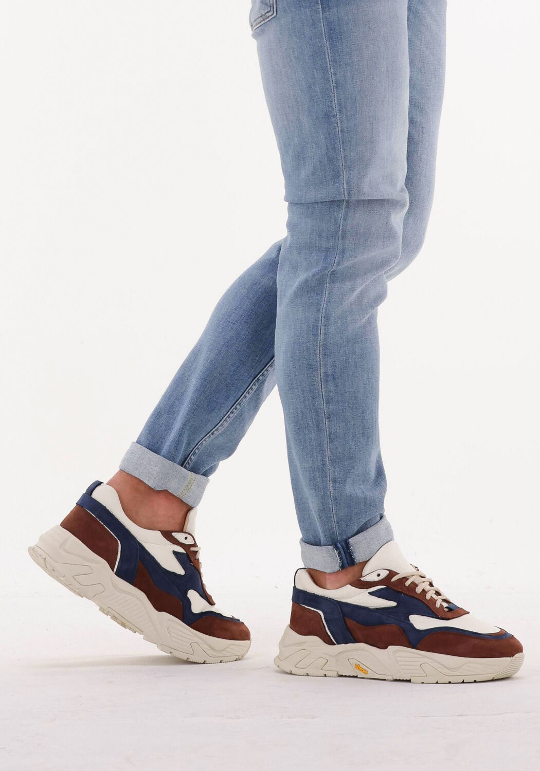 Bruine SOHO GRIT Lage sneakers HOLLEN - large