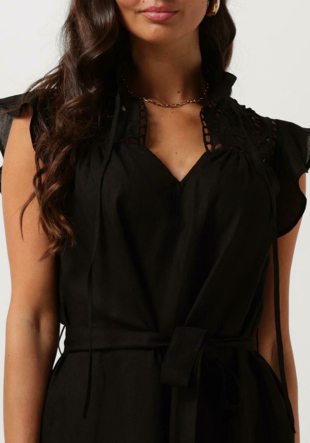 MINUS Dames Jurken Alaya Knee Length Dress Zwart