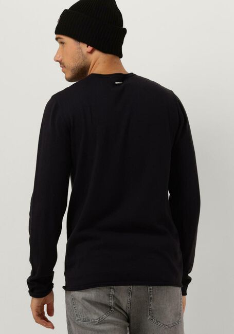 Grijze PURE PATH Trui FLAT KNITTED SHIRT WITH SMALL LOGO ON CHEST - large