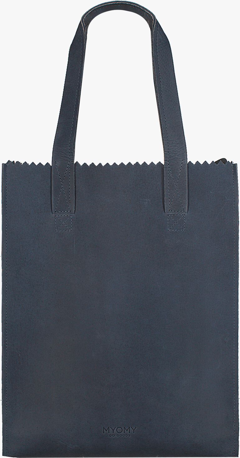 vloeistof Parameters provincie Blauwe MYOMY Handtas MY PAPER BAG LONG HANDLE ZIP | Omoda