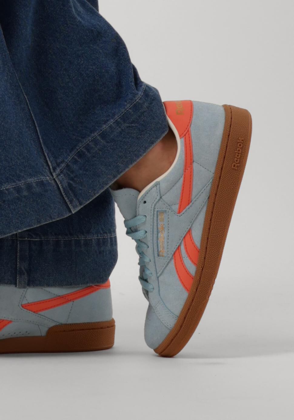 Blauwe REEBOK Lage sneakers CLUB C GROUNDS - large