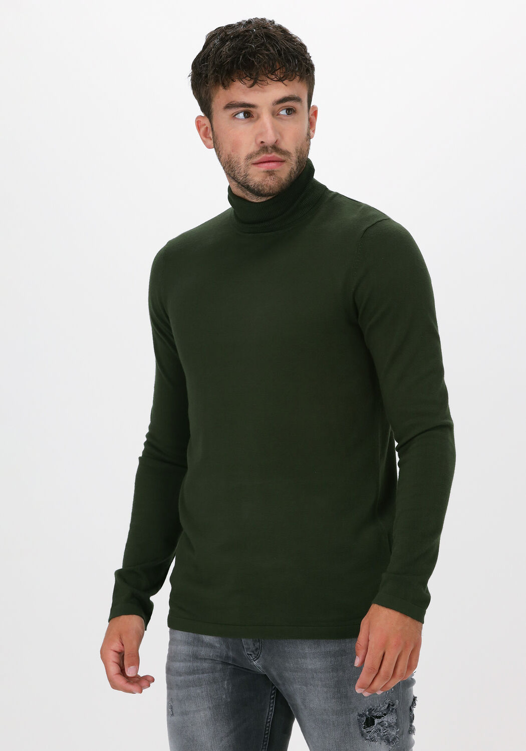 Donkergroene coltrui heren outlet
