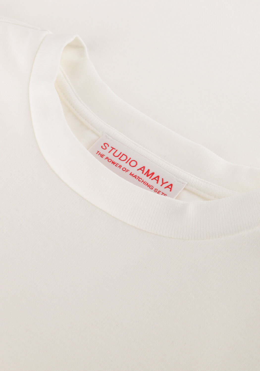 Gebroken wit STUDIO AMAYA Top LILLY T-SHIRT - large