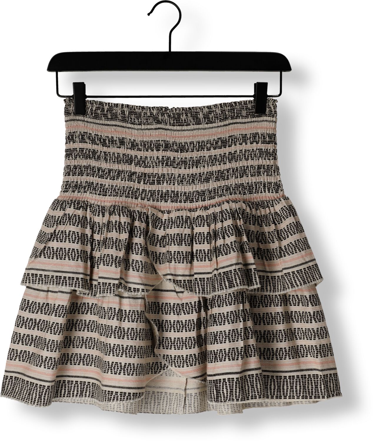 NEO NOIR Dames Rokken Carin Stitch Print Skirt Gebroken Wit