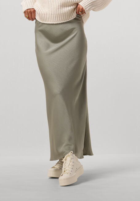 Groene NEO NOIR Maxirok VICKY HEAVY SATEEN SKIRT - large