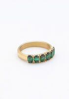 Gouden NOTRE-V Ring OMSS23-022 GREEN - medium