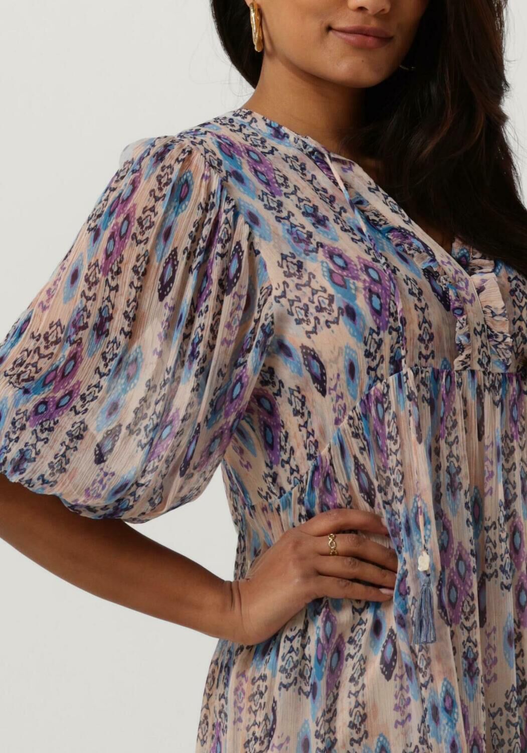 Moliin jurk store blauw