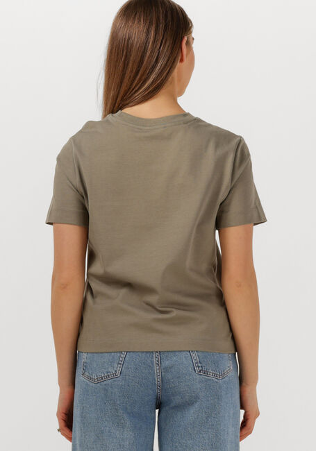 Khaki SELECTED FEMME T-shirt SLFESSENTIAL SS BOXY TEE - large