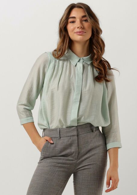 Lichtblauwe MINUS Blouses ANEDA 3/4 SLEEVE SHIRT - large