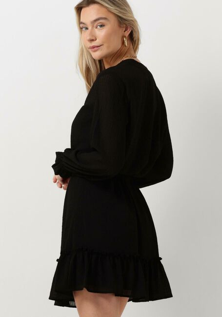 Zwarte ALIX THE LABEL Mini jurk LADIES WOVEN STRUCTURED CHIFFON DRESS - large