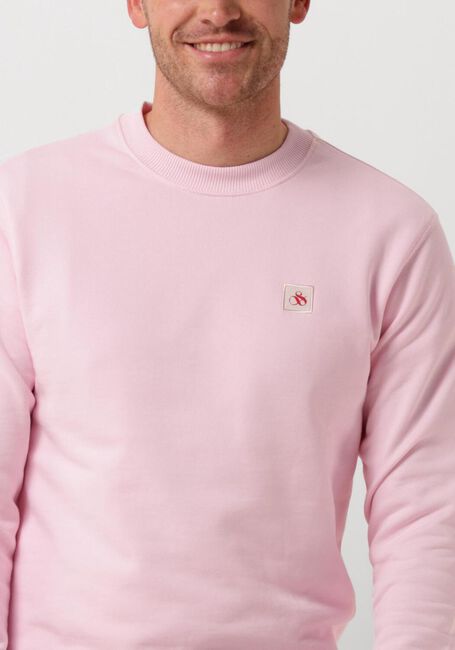 Roze SCOTCH & SODA Sweater SEASONAL ESSENTIALS - CLASSIC LOGO BADGE SWEATSHIRT - large