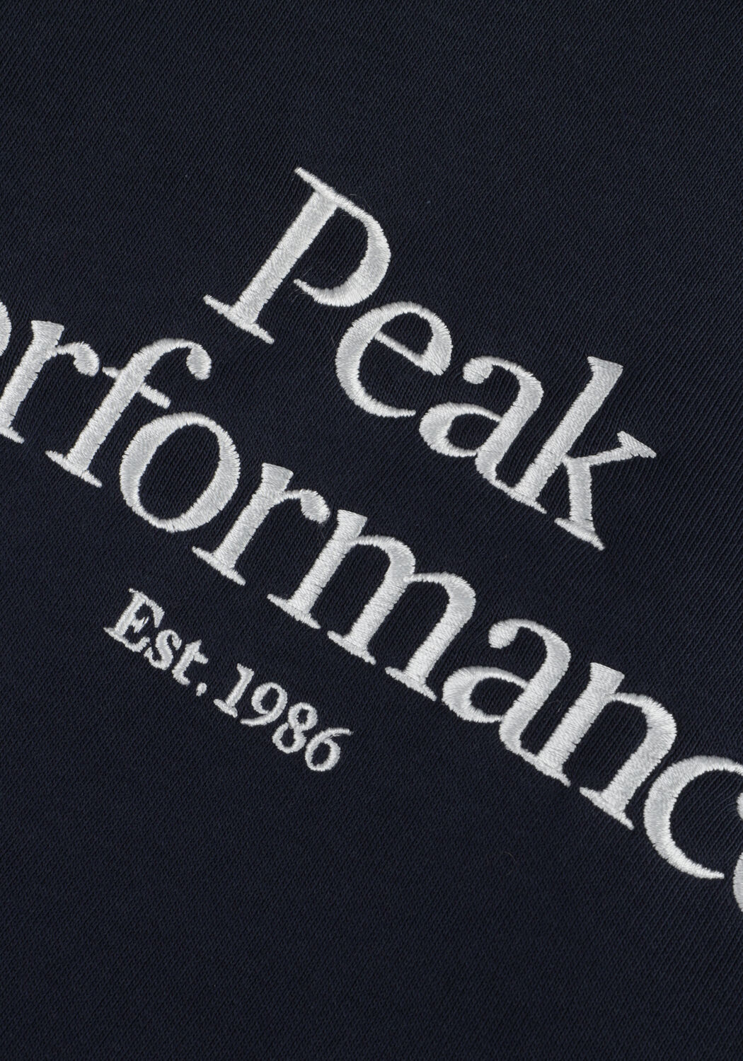 Blauwe PEAK PERFORMANCE Trui W ORIGINAL HOOD - large