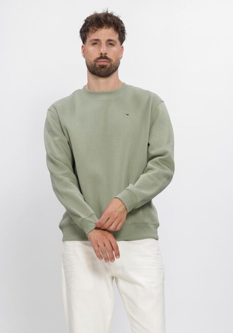 Groene TOMMY JEANS Sweater TJM REG S FLAG CREW EXT - large