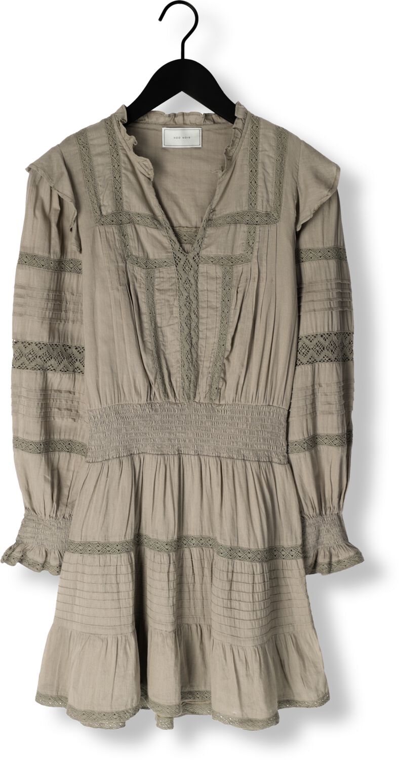 NEO NOIR Dames Jurken Aran S Voile Dress Olijf