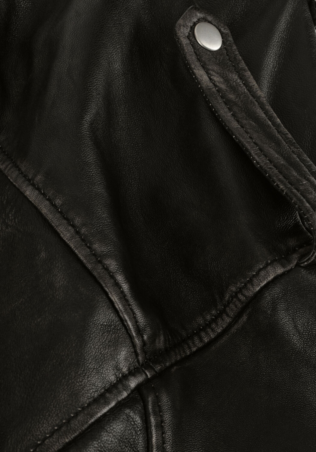 Zwarte GOOSECRAFT Leren jas GC GALLOWAY BIKER - large