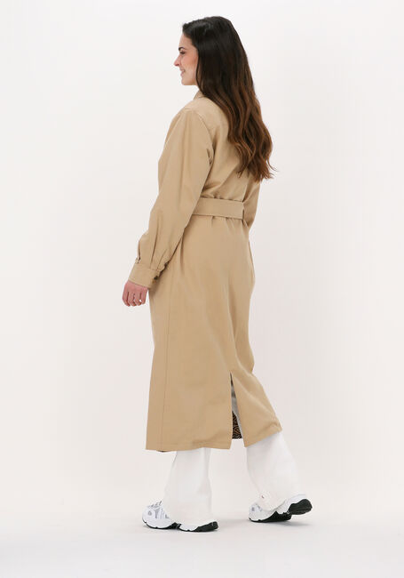 Camel SCOTCH & SODA  BELTED REVERSIBLE THROW-ON COAT - large