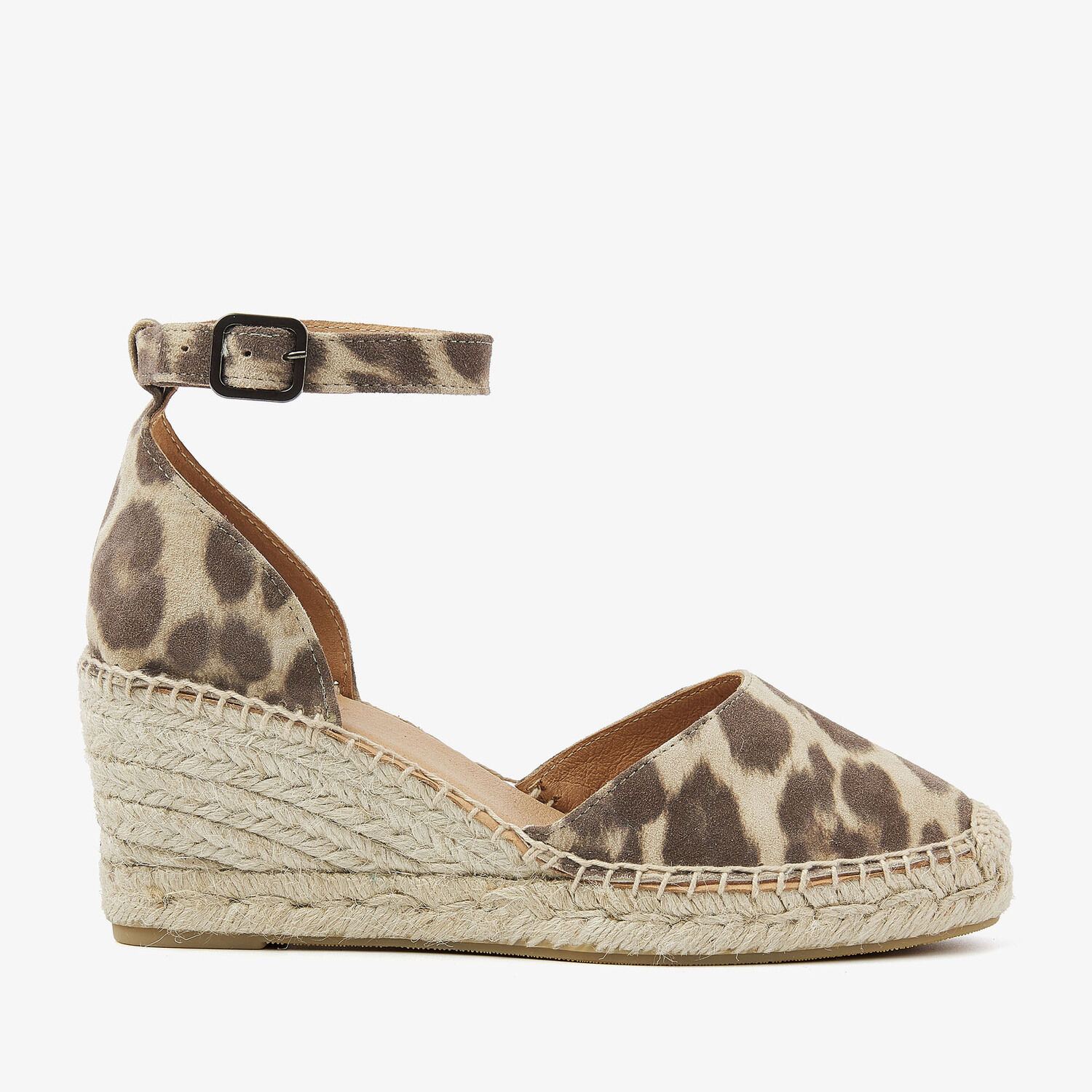 Bruine VIA VAI Sandalen met hak FLORA BRAID - medium