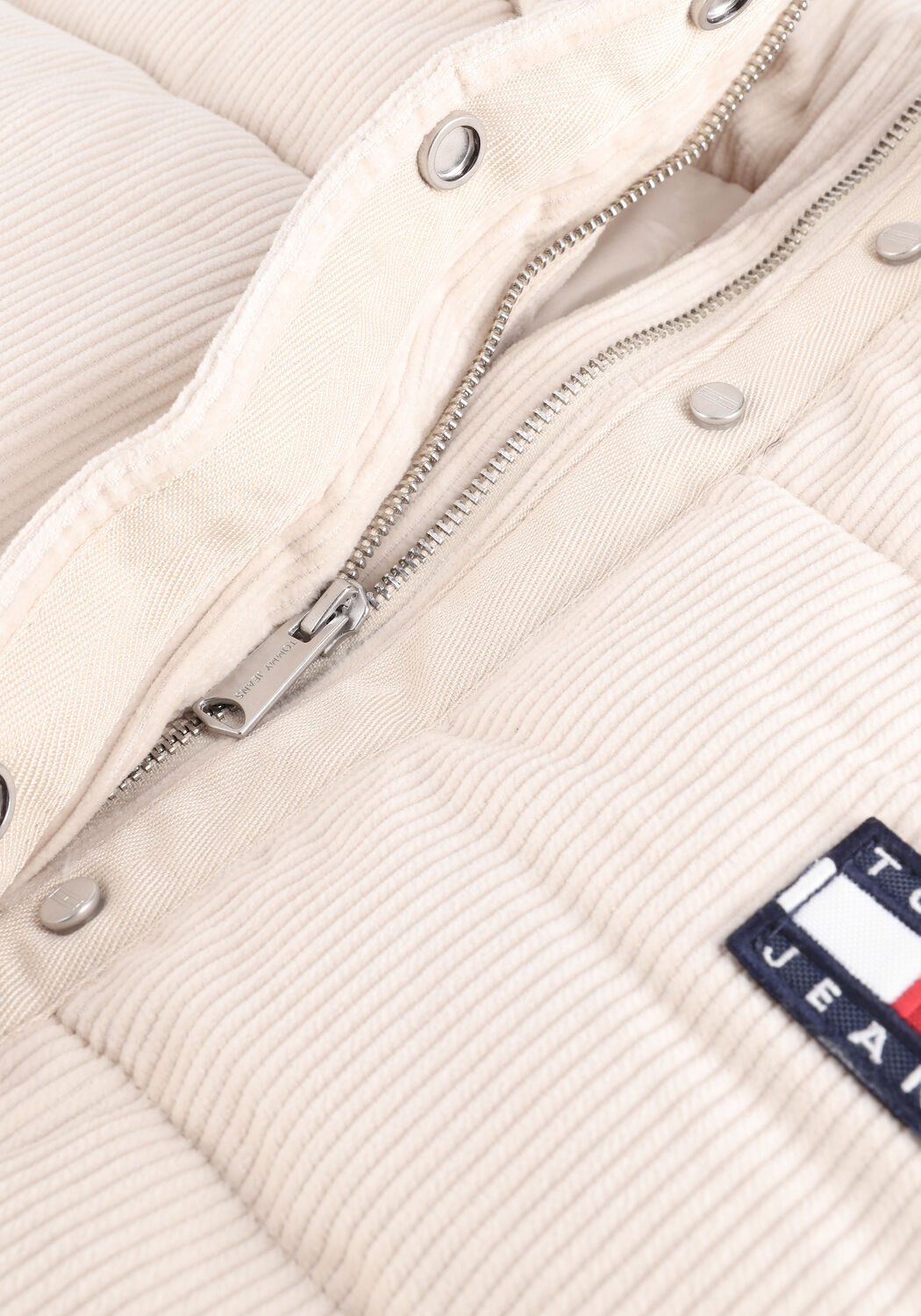 Beige TOMMY JEANS Gewatteerde jas TJW CORD PUFFA JACKET - large