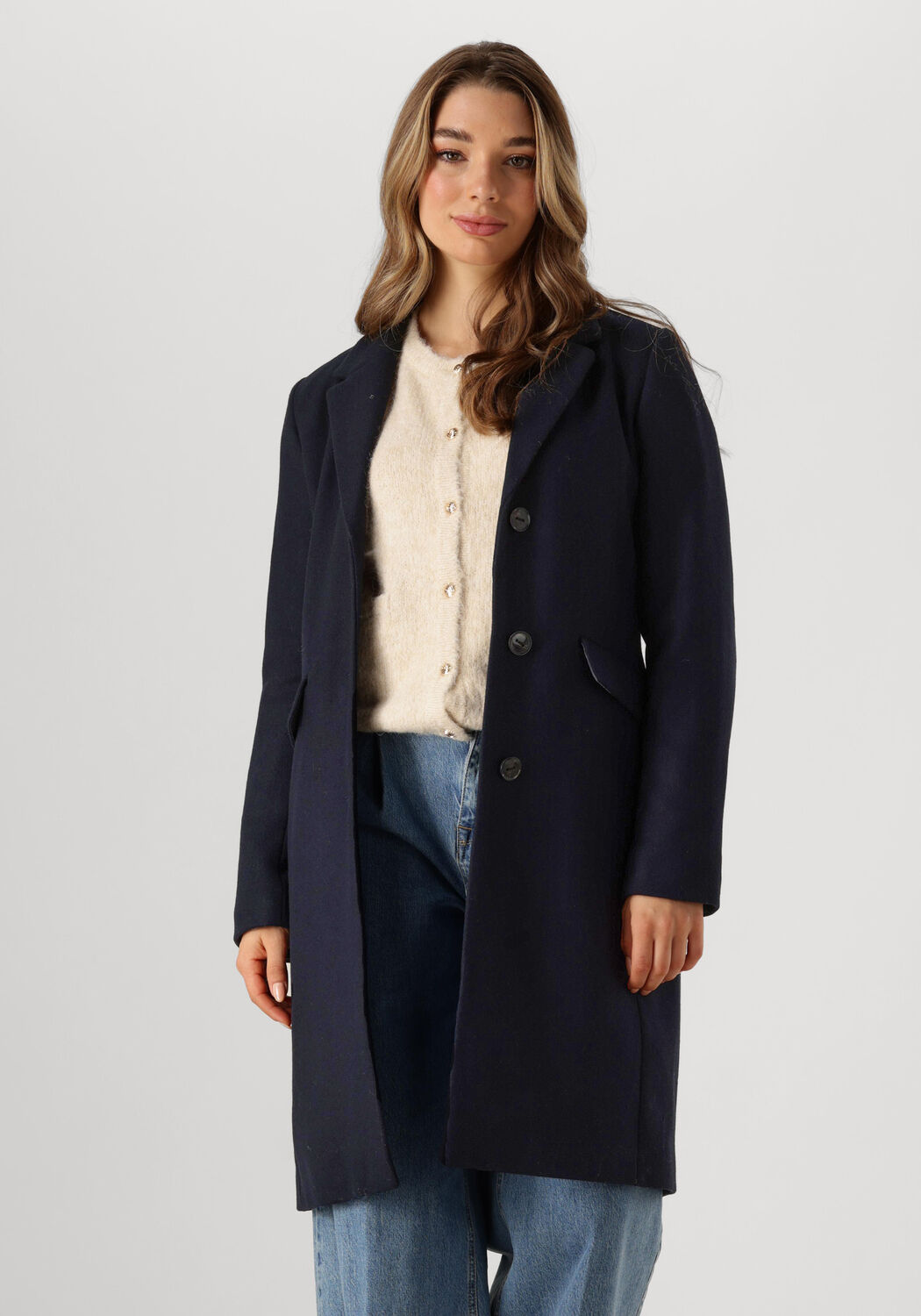 MODSTRÖM Modström Dames Jassen Pamela Coat Donkerblauw