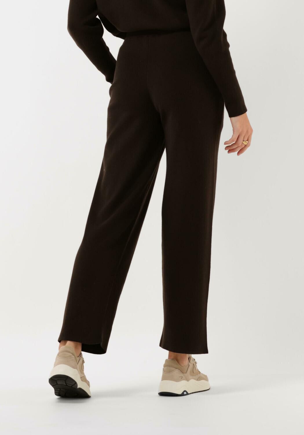 KNIT-TED Dames Broeken Noor Pant Bruin