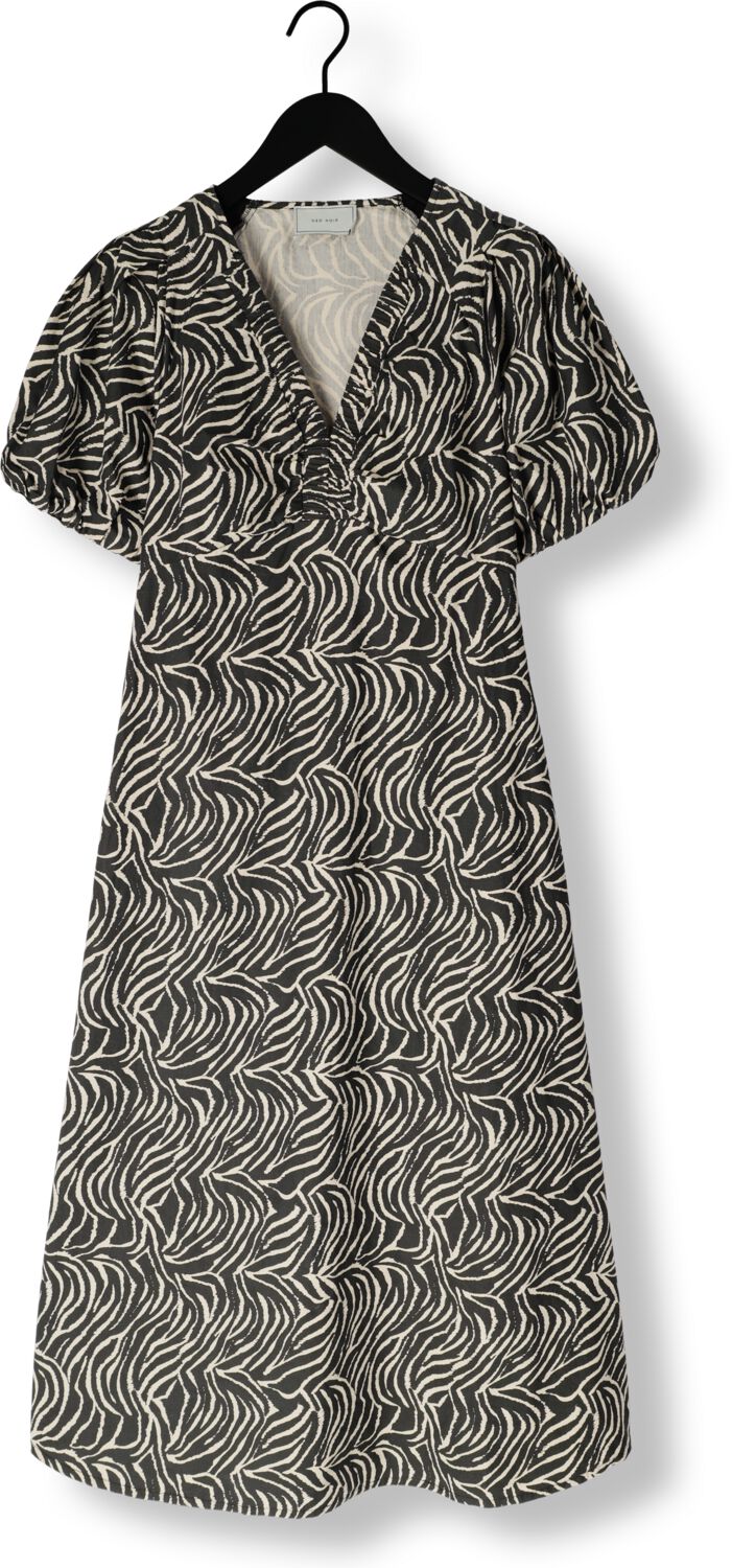 NEO NOIR Dames Jurken Illana Zebra Dress Zwart