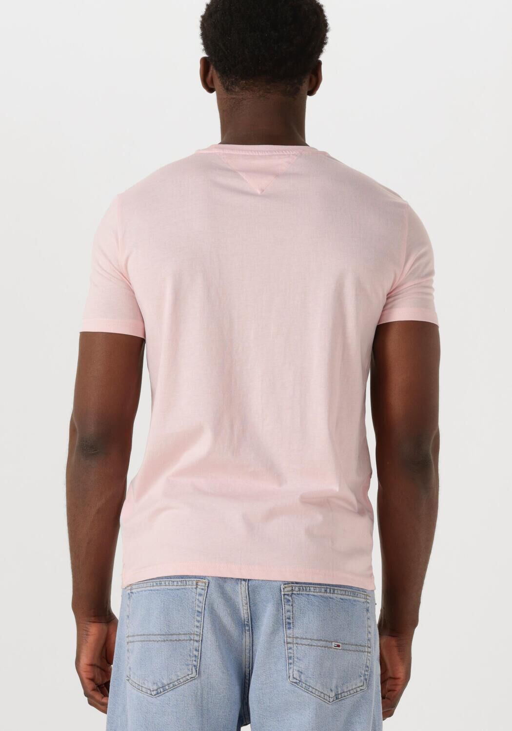 TOMMY JEANS Heren Polo's & T-shirts Tjm Xslim Jaspe Htr Tee Ext Roze