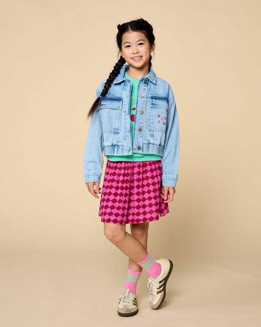 Lichtblauwe PETIT BLUSH Spijkerjas DENIM JACKET - large