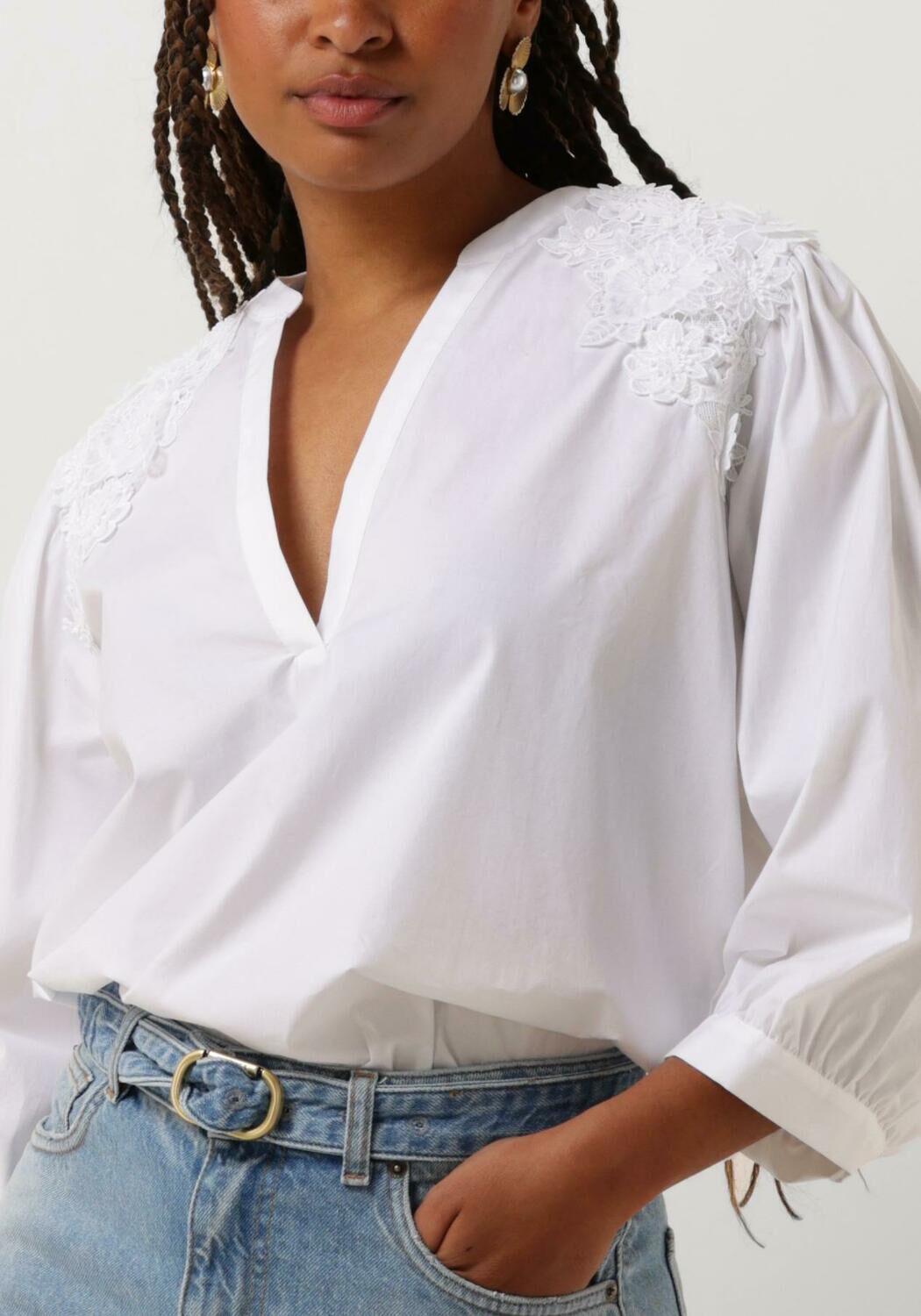 TWINSET MILANO Dames Blouses Woven Blouse Wit