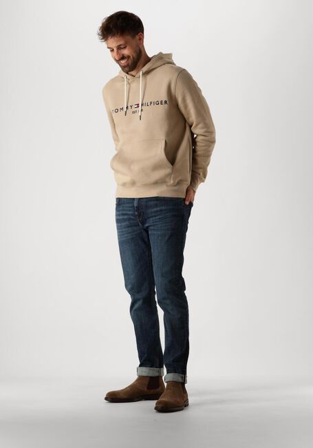 Bruine TOMMY HILFIGER Sweater TOMMY LOGO HOODY - large