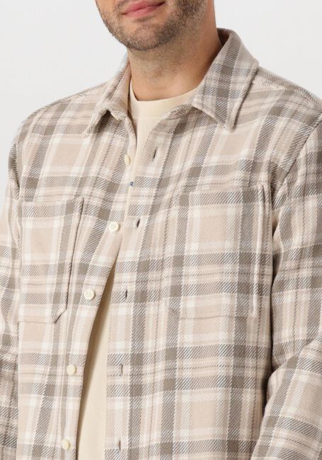 Beige PURE PATH Overshirt REGULAR FIT LONGSLEEVE SHIRTS - large