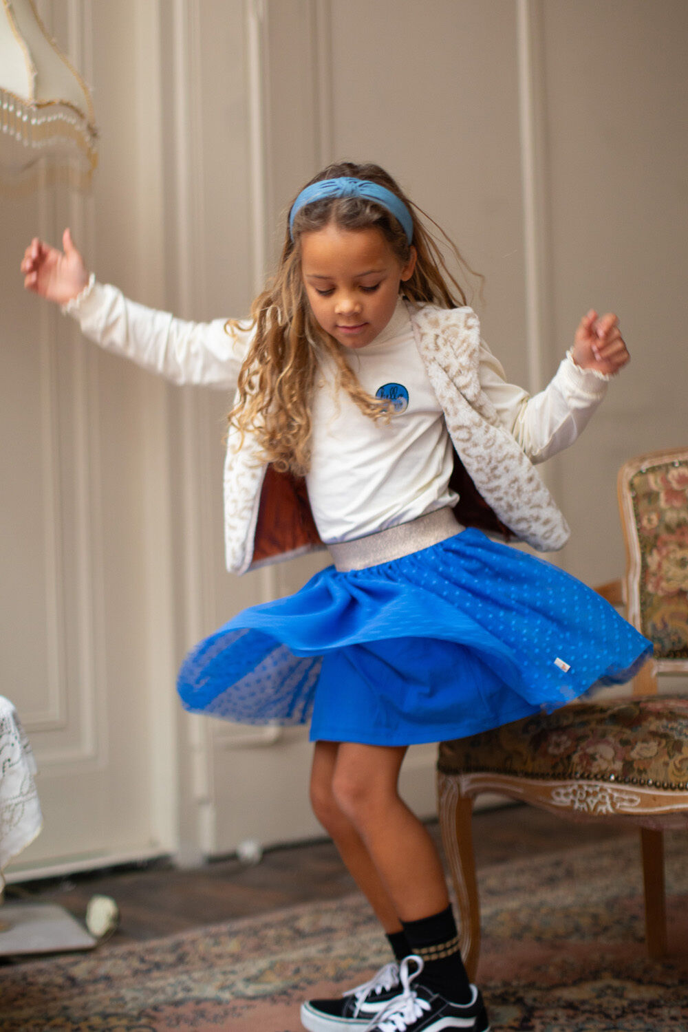 Blauwe MOODSTREET Minirok SKIRT RORI - large