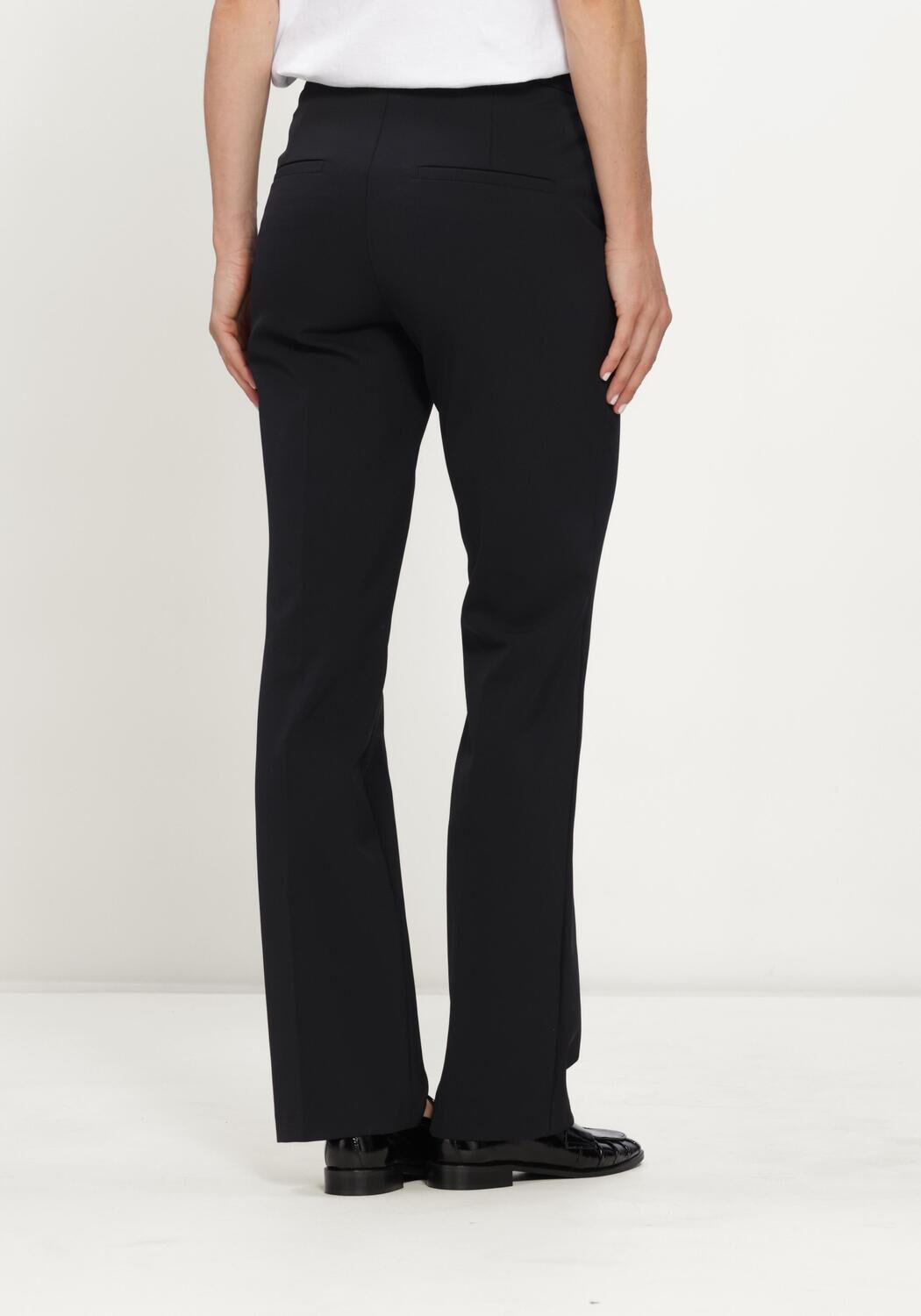 Zwarte CAMBIO Pantalon SUGAR MICROSTRUCTURE SUPERSTRETCH - large