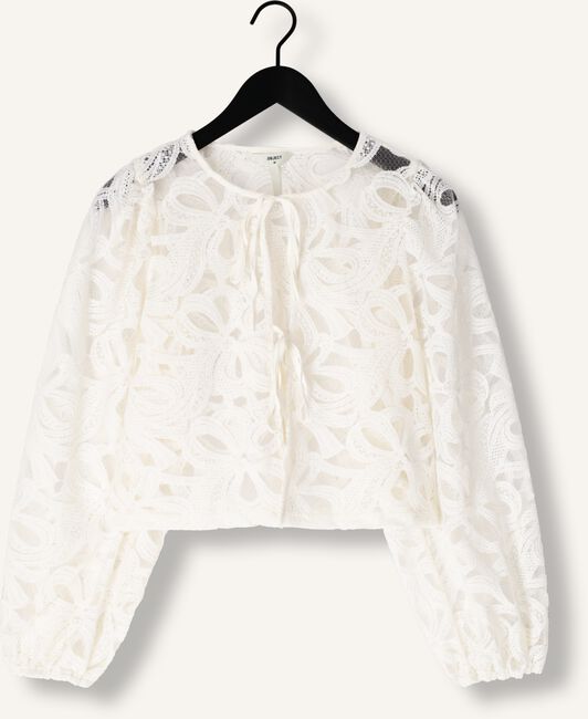 Ecru OBJECT Blouses OBJROSE L/S TOP Ecru OBJECT Blouses OBJROSE L/S TOP - large