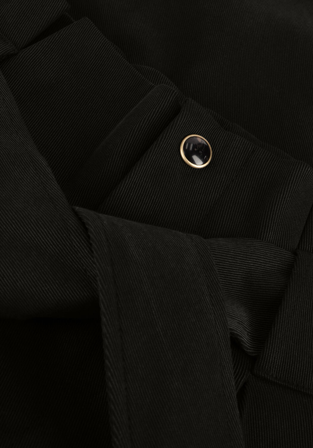 Zwarte SCOTCH & SODA Pantalon DAISY - HIGH RISE STRAIGHT LEG PAPERBAG TROUSERS - large